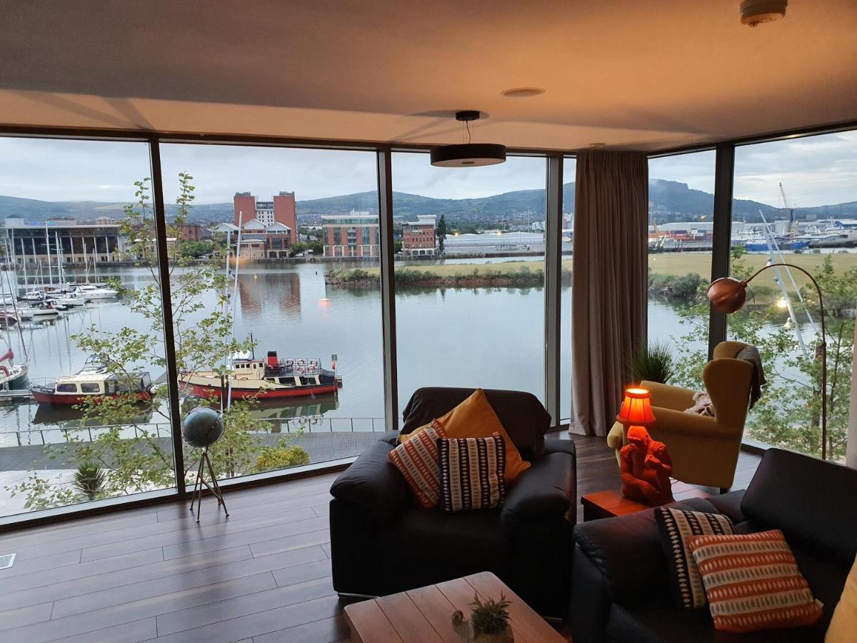 Luxury Apartment Marina Views At Titanic Quarter Belfast Esterno foto